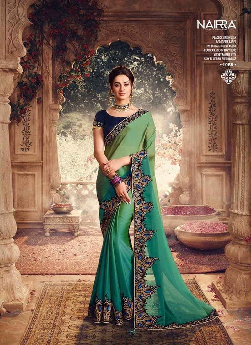 NAKKASHI KATHIKA Latest Fancy Designer Festive And Wedding Wear Stylish Heavy Embroidery Work Silk Saree Collection